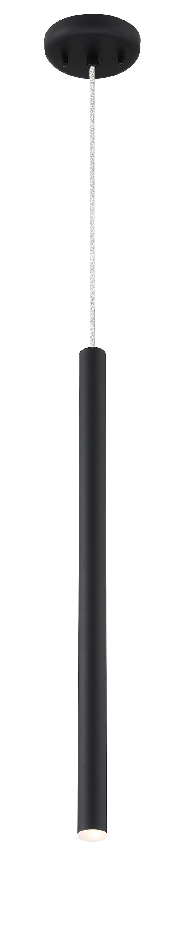 Forest 1 Light Mini Pendant in Matte black Finish