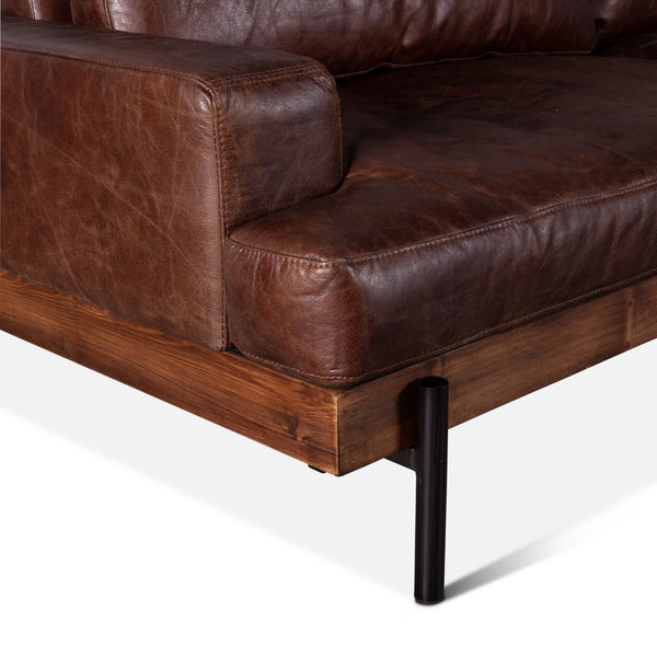 Portofino Leather Sofa Geisha Brown
