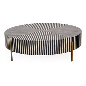 Moe's Chameau Large Coffee Table in Black/White