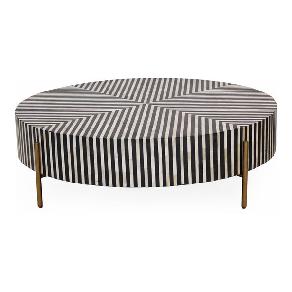 Moe's Chameau Large Coffee Table in Black/White