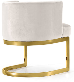 Donna Dining Chair In Cream Velvet