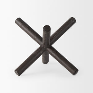 Astericks II (Medium) 8L x 7W Brown Metal Decor Object