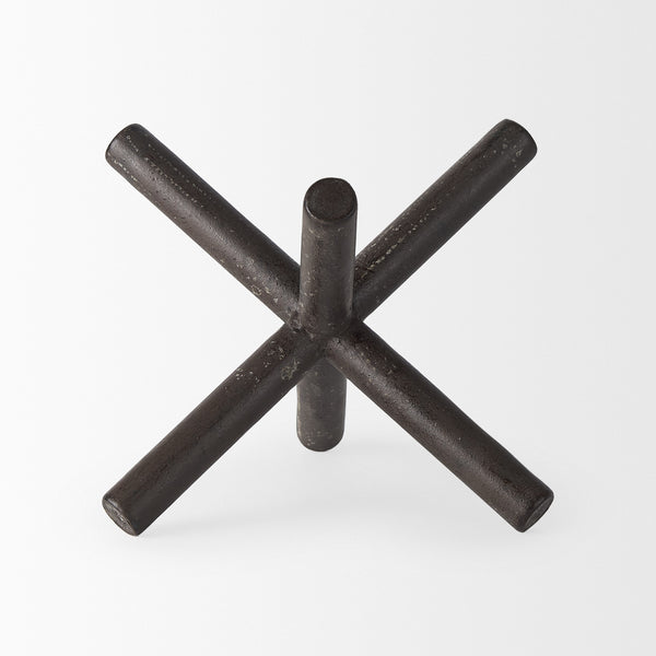 Astericks II (Medium) 8L x 7W Brown Metal Decor Object