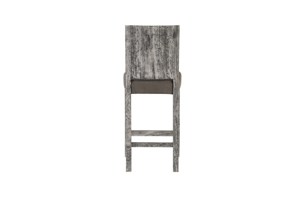 Origins Counter Stool, Chamcha Wood, Grey Stone