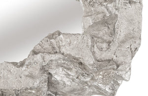 Rock Pond Mirror B, Silver Leaf