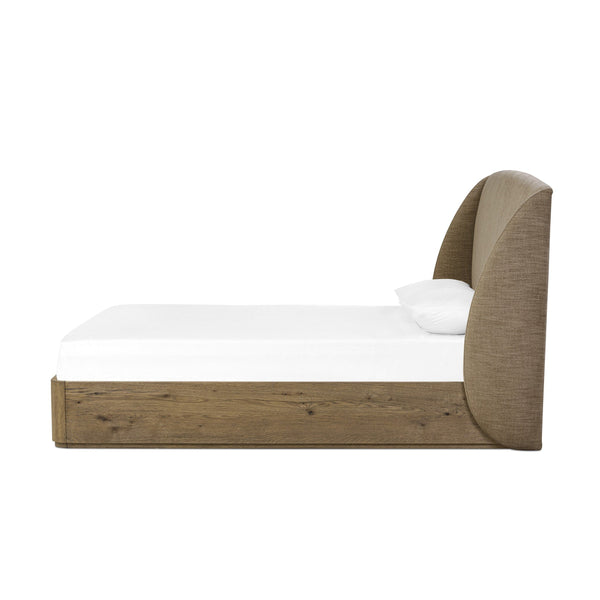 Maeve Queen Bed - Laken Taupe