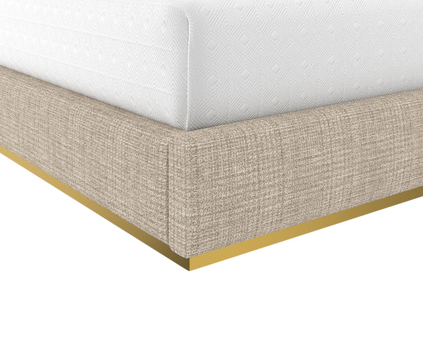 DANBURY BED - KING - NAYA CHECK CREAM