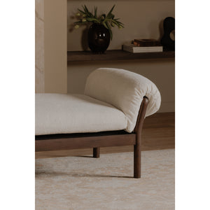 Cardero Daybed in Ivory with Ash Frame