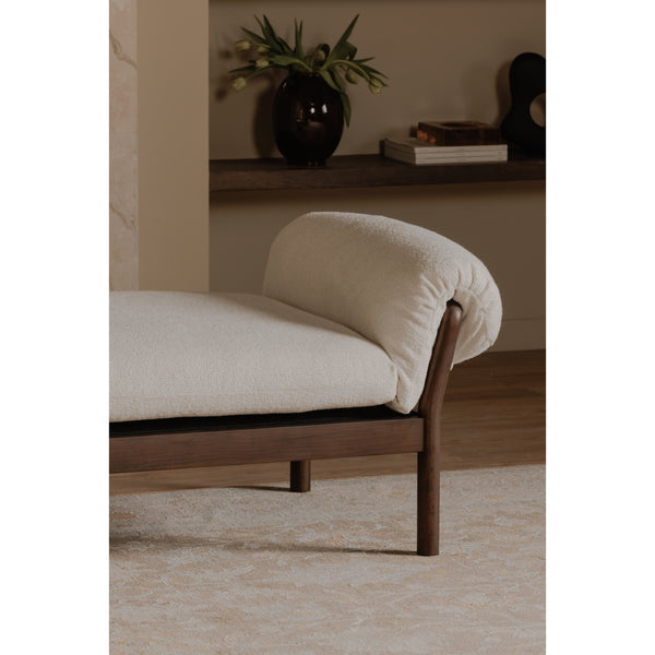 Cardero Daybed in Ivory with Ash Frame