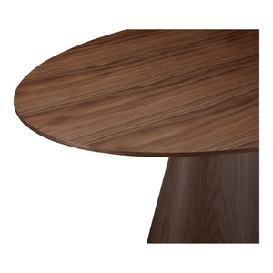Otago Oval Dining Table in Walnut Brown