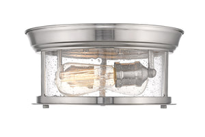 Sonna 2 Light Flush Mount in Brushed Nickel Finish