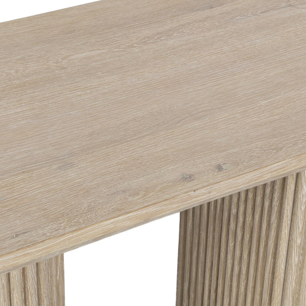 Vander Solid Wood Console Table with FSC Certified Oak Veneer