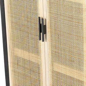 Caprice Narrow Cabinet In Black Wash Mango