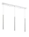 Forest 3 Light Island/Billiard in Chrome Finish