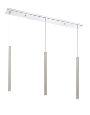 Forest 3 Light Island/Billiard in Chrome Finish