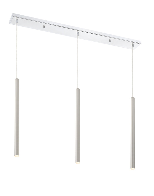 Forest 3 Light Island/Billiard in Chrome Finish