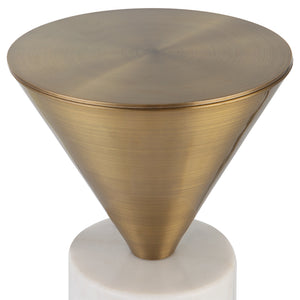 Top Hat Brass Drink Table