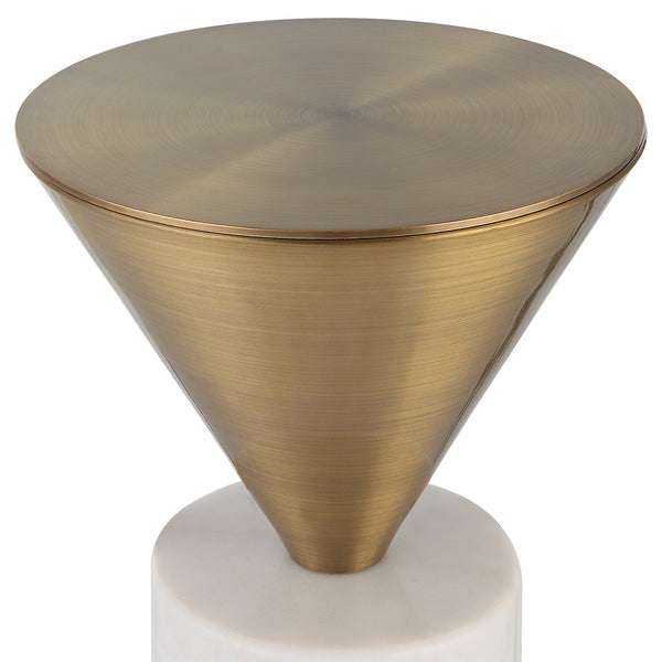 Top Hat Brass Drink Table