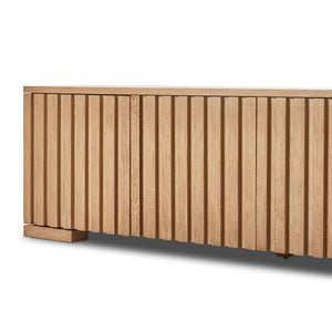 Ramos Media Console in Bleached Oak'