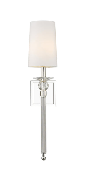 Ava 1 Light Wall Sconce in Polished Nickel Finish