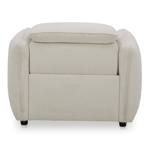 Moe's Eli Power Recliner Chair in Warm White