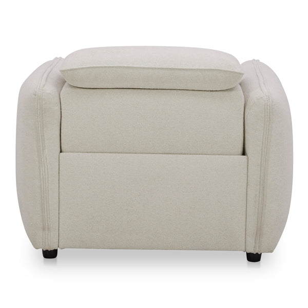 Moe's Eli Power Recliner Chair in Warm White