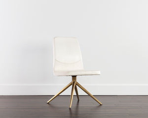 HILDA SWIVEL DINING CHAIR - VIENNA CREAM