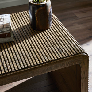 Leo End Table in Rustic Grey