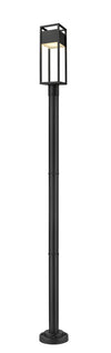 Barwick 1 Light Outdoor Post Mounted Fixture in Black Finish