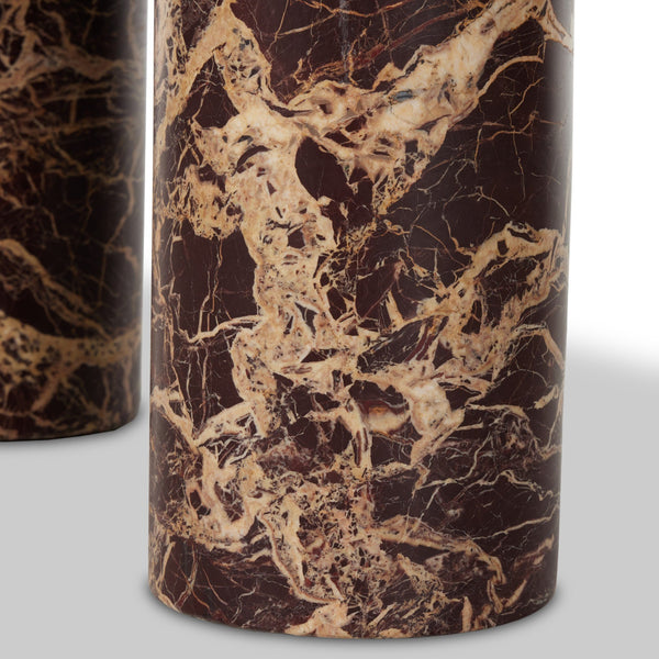 Zion Coffee Table - Merlot Marble