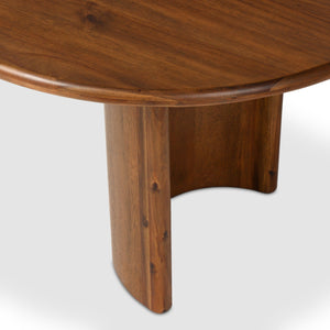 Paden Dining Table - Seasoned Brown Acacia