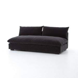 Grant Armless Sofa-Henry Charcoal