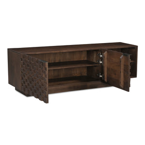 Moe's Easton Media Cabinet Brown Wood