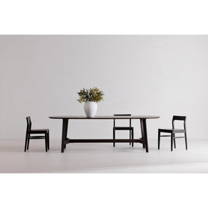 Moe's Owing Dining Chair Set in Black Oak