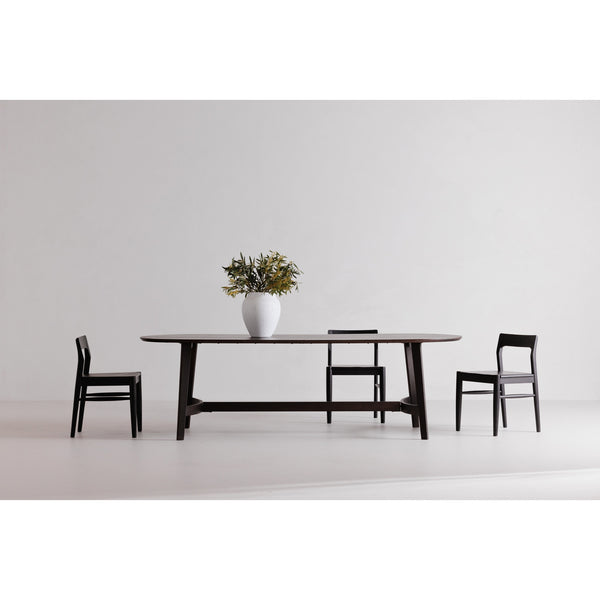 Moe's Owing Dining Chair Set in Black Oak