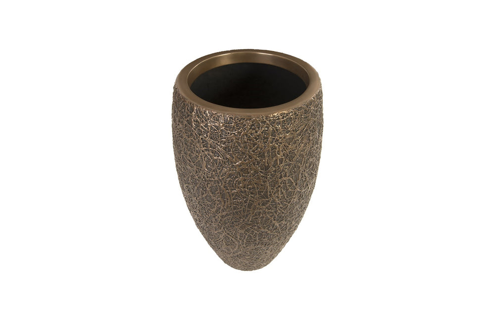 String Theory Planter, Bronze, Medium