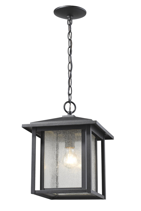 Aspen 1 Light Outdoor in Black Finish