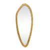 ORGANIC OVAL SHAPED MIRROR IN BRASS FINISH