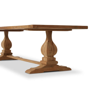 Novell Outdoor Dining Table In 111" In Natural