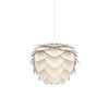 Aluvia Mini Plug-In Pendant in Pearl with White Cord
