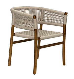 Conrad Chair, Teak with Woven Rope
