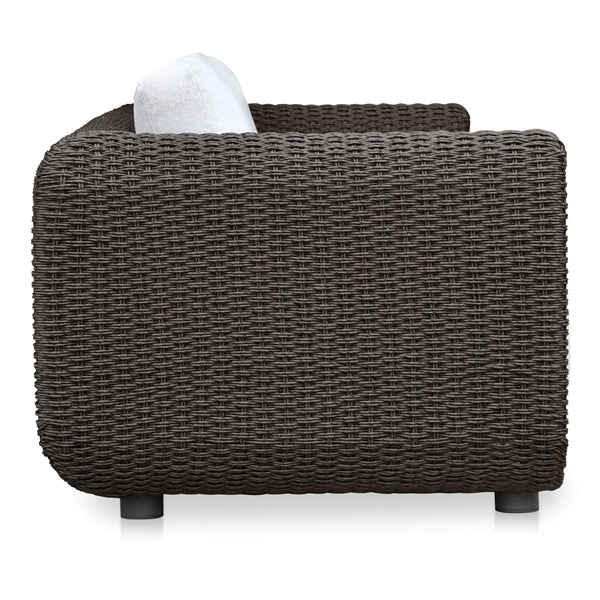 Moe's Soma Outdoor Sofa in Dark Brown Wicker