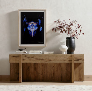 Bingham Console Table - Rustic Oak Veneer