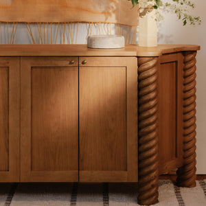 Moe's Treccia Sideboard in Natural Oak