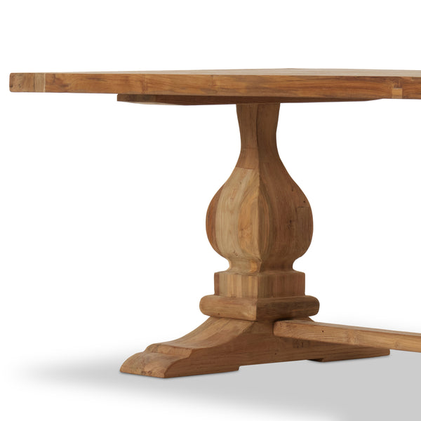 Novell Outdoor Dining Table In 111" In Natural