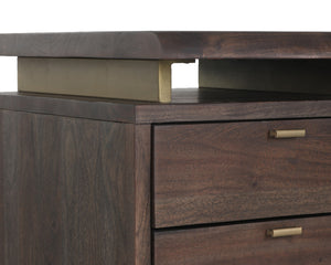 LEWIS DESK - DARK BROWN