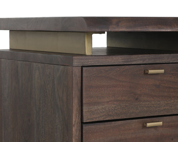 LEWIS DESK - DARK BROWN