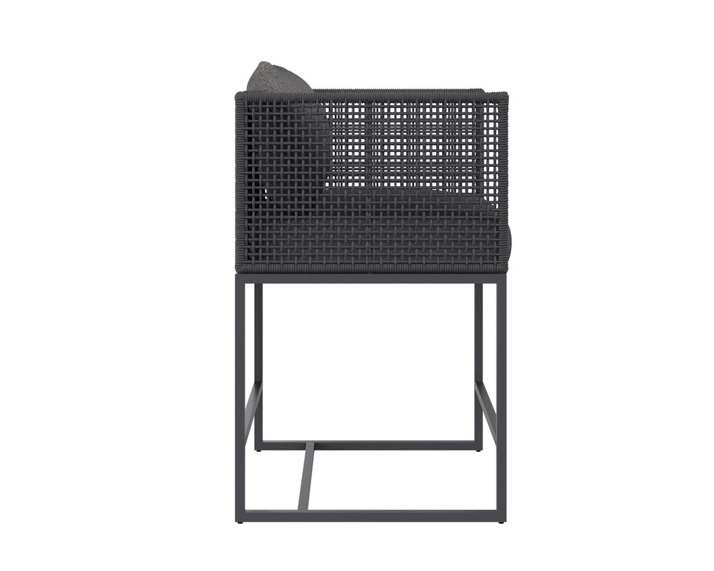 CRETE COUNTER STOOL - DARK GREY - GRACEBAY GREY