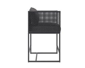 CRETE COUNTER STOOL - DARK GREY - GRACEBAY GREY