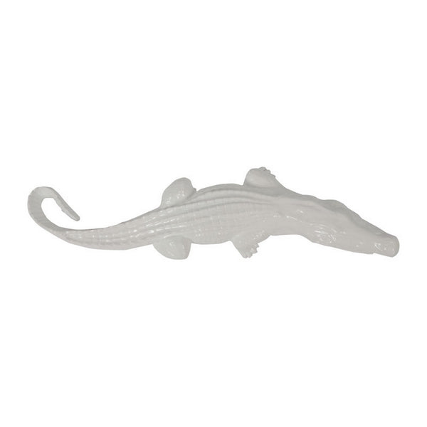 Resin Crocodile, White